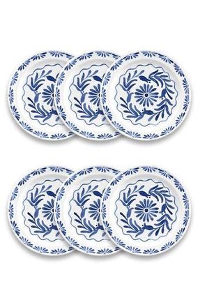 TarHong Set of Six Azul Melamine Plates in Blue at Nordstrom Rack