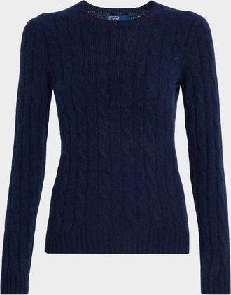 Polo Ralph Lauren Crewneck Cable-Knit Cashmere Sweater