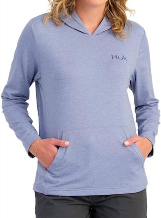 Huk Coldfront Pullover Hoodie In Lightning Sky