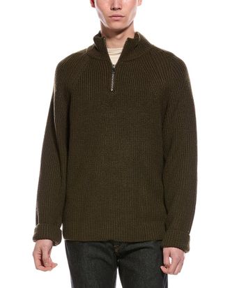 Slate & Stone Ribbed 1/4-Zip Mock Neck Sweater