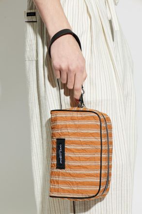 Dolce & Gabbana Bag With Logo, Mens, Orange