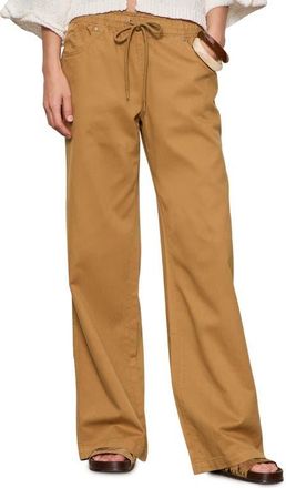 Sanctuary All Aboard Tie Waist Pants in Washed Beige at Nordstrom, Size X-Small