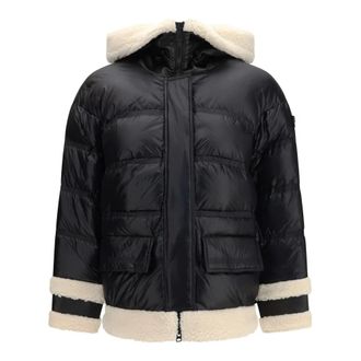 Peuterey Kunto BG Faux Fur Puffer Jacket - Dames - Jassen - Zwart - Maat: M Zijde