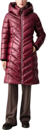 DKNY Abrigo de plum&oacute;n Dlempw 58 BDX - Coats - Mujer - Rojo - XL