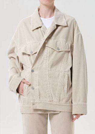 A Gold E Reworked Wayne Jacket In Rice Grass