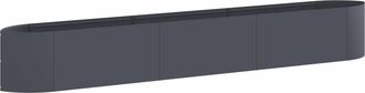 vidaXL Cama De Jard&iacute;n Elevada Gris Antracita 300 X 40 X 40 Cm Acero Vidaxl