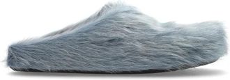 Marni Fussbett Sabot - Heren - Slip ons - Blauw - 44 EU - Leer - Schoenen