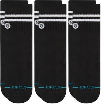 Stance Core 3-Pack Cotton Blend Quarter Socks in Black at Nordstrom Rack, Size Large