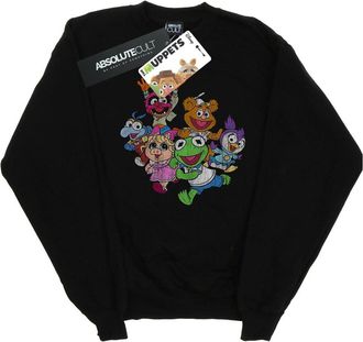 Disney Heren The Muppets Muppet Babies Kleuren Groep Sweatshirt (Zwart)