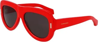 Ferragamo Womens Classic Logo 57Mm Sunglasses