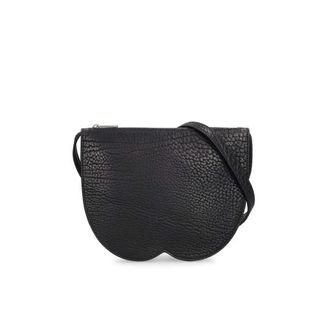 Burberry Chess Mini Pouch Shoulder Bag Black >