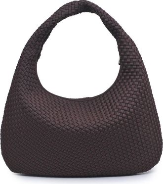 Sol and Selene Dare to Dream - Large Woven Neoprene Hobo Bag in Chocolate at Nordstrom