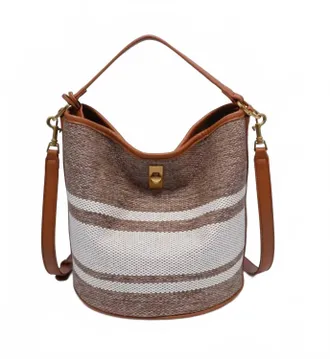 Moda Luxe Womens The Mirella Bucket Bag In Beige