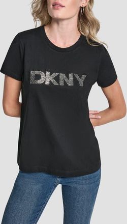 DKNY Pumiced Logo Graphic T-Shirt in Black at Nordstrom, Size Medium