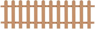 vidaXL Valla De Estacas De Jard&iacute;n De Wpc 200x60 Cm Vidaxl