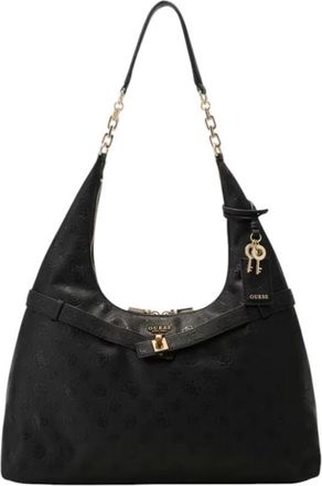 Guess Grindel Handtas - Dames - Schoudertassen - Zwart - ONE Size - Tassen