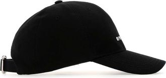 Givenchy Mens Logo-Embroidered Cotton Baseball Cap Black Acrylic