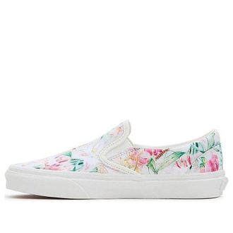 Vans (WMNS) Vans Classic Slip-On Shoes White Multicolor VN0009Q7BMB