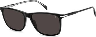 David Beckham DB 1219/S Polarized 807/M9 Mens Sunglasses Black Size 57