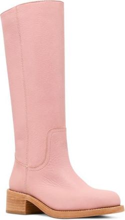 Steve Madden Riggs Knee High Boot in Pink Leath at Nordstrom, Size 9.5