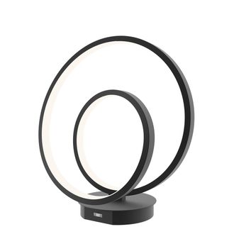 Luce-Ambiente-Design Lieve Table Lamp in Black Aluminum 15w With CCT Switch