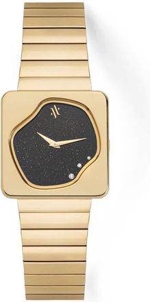 Vanna Astra Gemstone and Diamonds Watch in Black Sandstone-Gold at Nordstrom