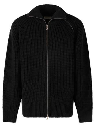 Dries Van Noten Monty Full-Zip High Neck Sweater