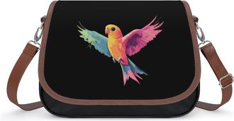 Generic Colorful Lovebird Fashion Womens Crossbody Bags Novelty Handbag Shoulder Bag Purse