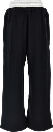 Alexander Wang Womens Black Cotton Joggers (workout Pants)