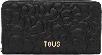 Tous quilted zip-around wallet - Black