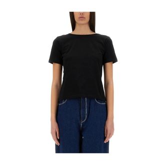 Nina Ricci Camiseta con Drapeado en la Espalda - Tops - Mujer - Negro - M