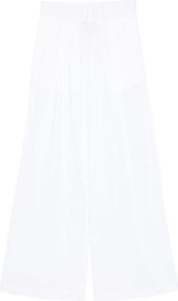 Semicouture Wijde broek - Dames - Wijde Broeken - Wit - M - Broeken
