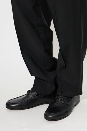 Valentino Garavani Leather Shoes Type loafers, Mens, Black
