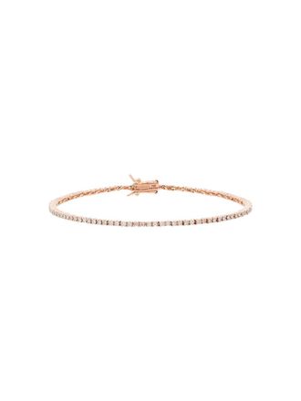Mateo Bijoux 14kt roségouden armband - Roze