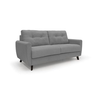Divani.Store Callisto Sof&aacute; Cama Convertible De Tela Suave E Impermeable 168 Cm (mat. 120x197) Gris