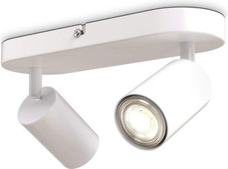 OEM Focos De Techo 2 Focos Giratorios Y Ajustables Gu10 Blanco Mate Bombillas No Incluidas