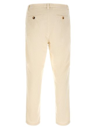 Brunello Cucinelli Cotton Corduroy Trousers - Cream