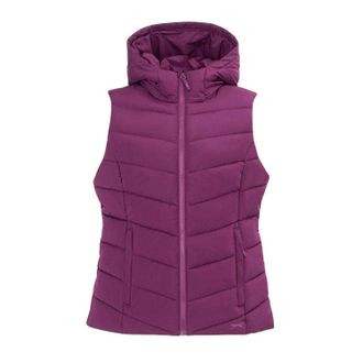 Slazenger Gevoerd gilet van polyester voor dames (Pruim)