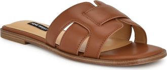 Nine West Germani Slide Sandal in Dark Natural at Nordstrom, Size 10.5