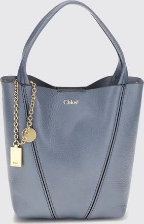 Chlo&eacute; Borsa Mini Spin in pelle martellata
