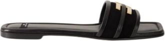 Elisabetta Franchi Schoenen, Dames, Zwart, 40 EU, Leer, Sandalo