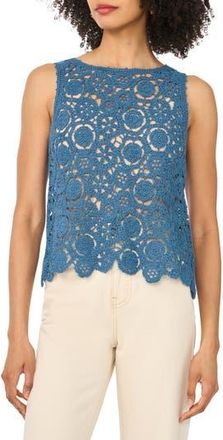 1.State Open Knit Tank in Real Teal at Nordstrom Rack, Size X-Small
