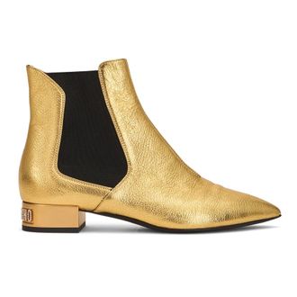 Moschino Dames, Schoenen, Geel, Maat: 36 EU Leer