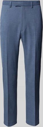 Mc Neal Slim Fit Anzughose mit Bügelfalten in Blau, Größe 25