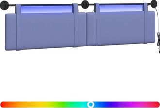 vidaXL Cabecero Colgante Azul Jeans Tela Vidaxl