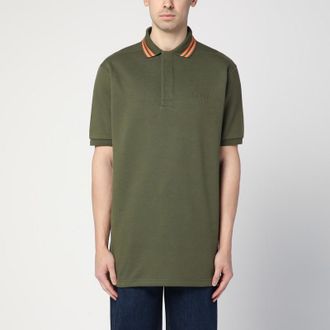 Gucci Moss green polo in cotton blend