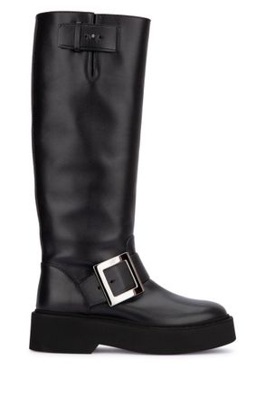 Roger Vivier Viv Rangers High Leather Boots