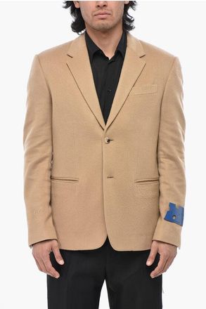 Off-white SEASONAL Cashmere Blazer With Welt Pockets size 50