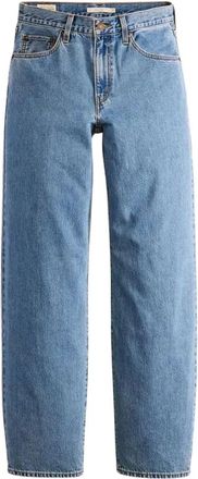 Levi's Jeans, Dames, Blauw, W26 L32, Katoen, Baggy Dad Jeans