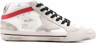 Golden Goose Verontrust leer Mid-Star sneakers - Dames - Sneakers - Veelkleurig - 39 EU - Leer - Schoenen